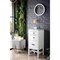 James Martin Vanities Addison 15in Base Cabinet, Glossy White w/ 3 CM Carrara Marble Top E444-BC15-GW-3CAR - alternate 4